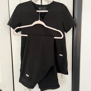 Women's Black FIGS Scrubs